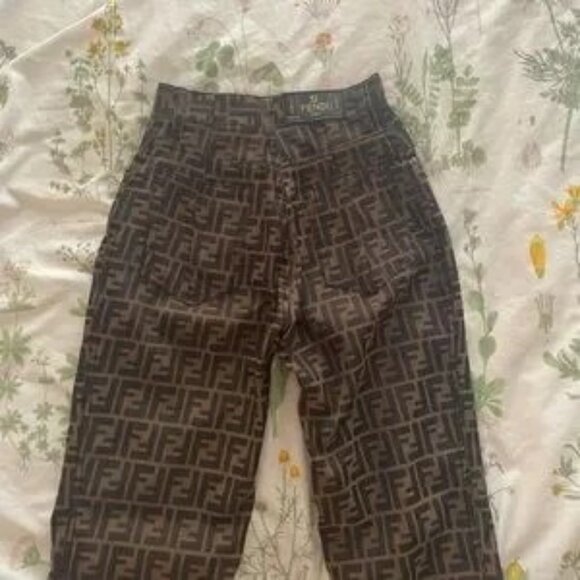 Authentic Fendi Zucca Printed Pants Trousers Jeans - Picture 8 of 8